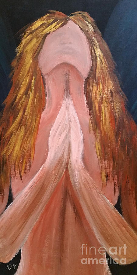 Nude Painting - She Prays by Tracy Delfar