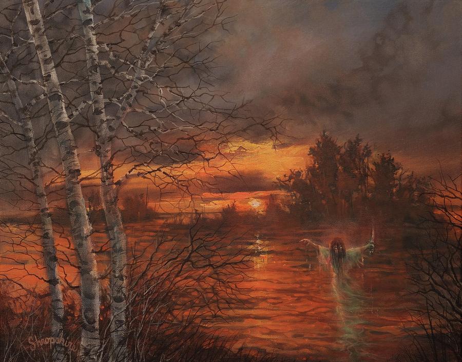She Rises Painting by Tom Shropshire