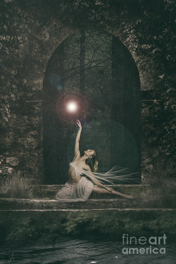 She sat a while and watched the fairy dance Photograph by Clayton Bastiani