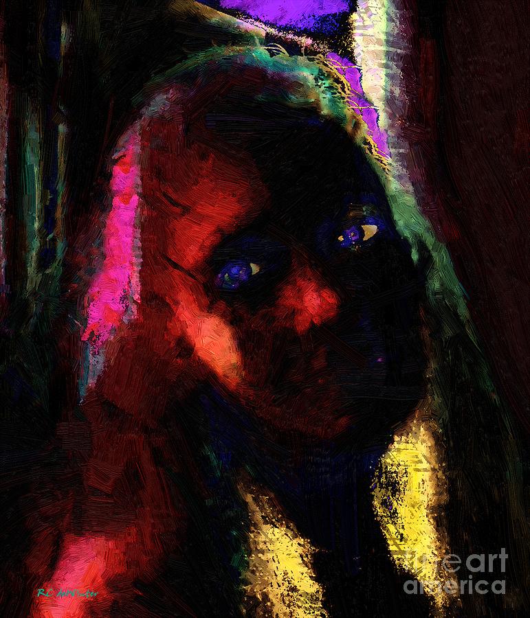 Fantasy Painting - She Waits by RC DeWinter