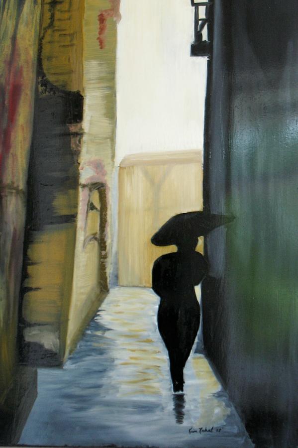 She Walks  Painting by Kim  Rahal