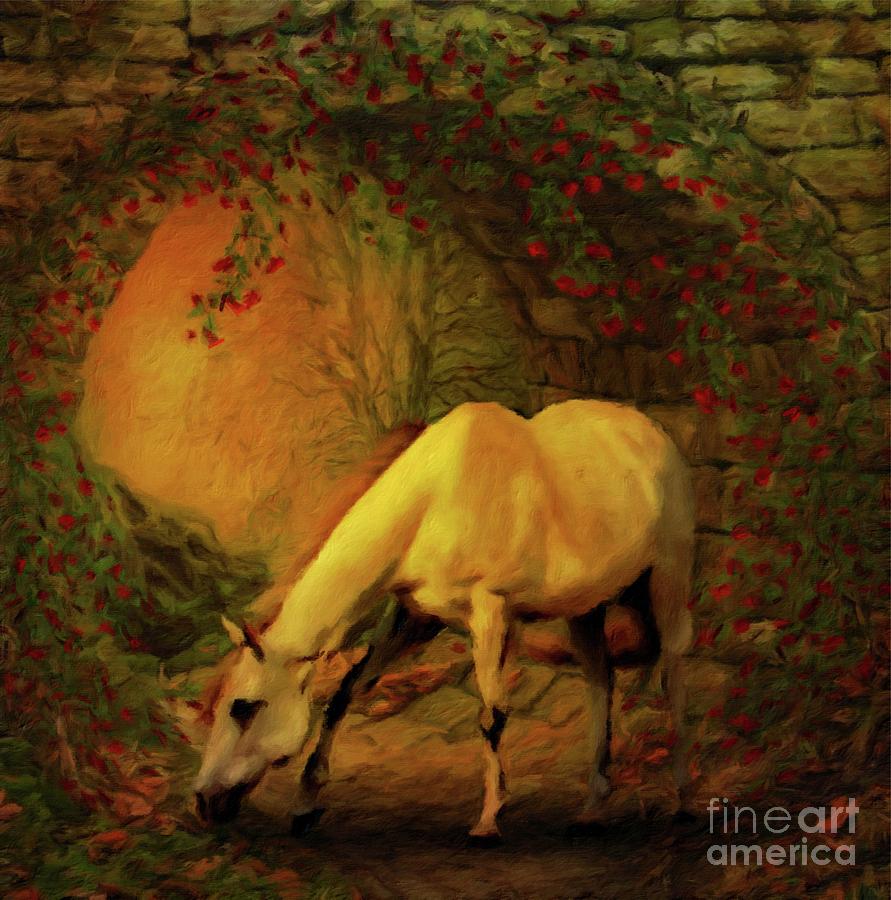 Fantasy Painting - She Was My True Friend by Sarah Kirk by Esoterica Art Agency
