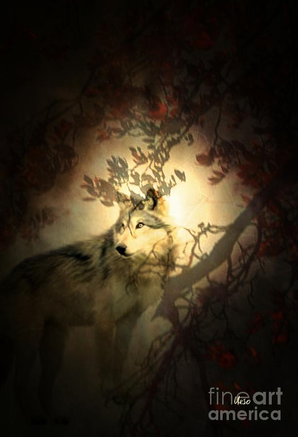 She Wolf Digital Art by Maria Urso