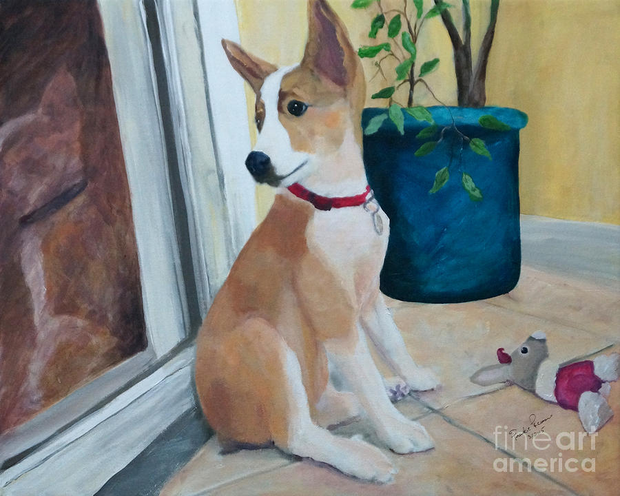 Dog Painting - Sheba by Frankie Picasso