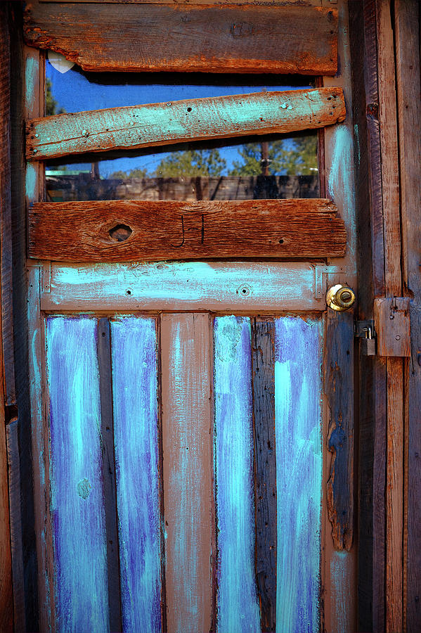 Shed Door, New Mexico Photograph by Steve Gravano