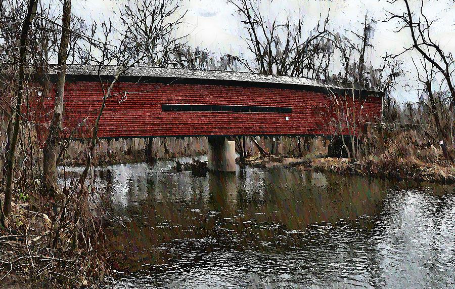 Sheeder - Hall Covered Bridge Photograph by Bill Cannon