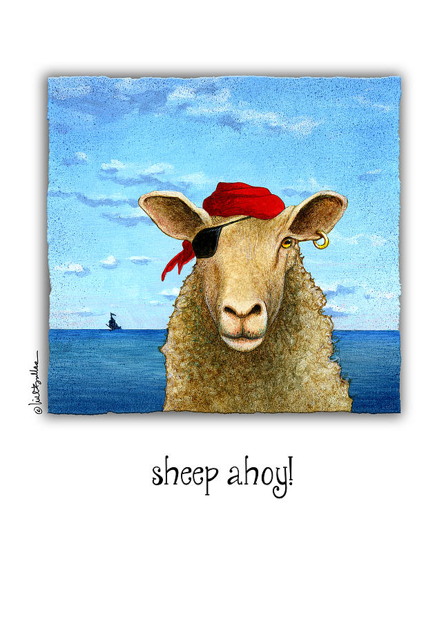 Sheep Ahoy Painting by Will Bullas