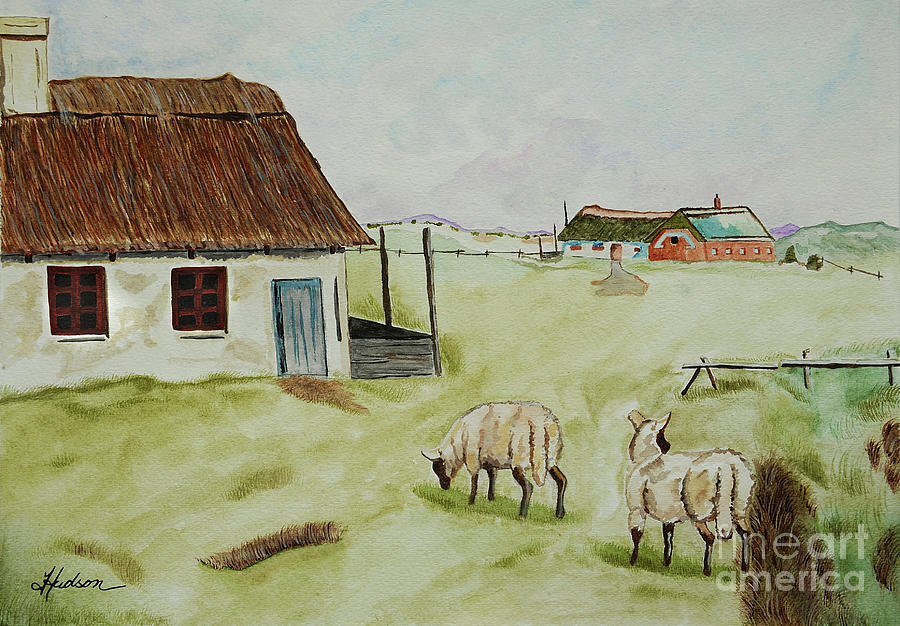 Sheep Farm Painting by Tonya Hudson - Fine Art America