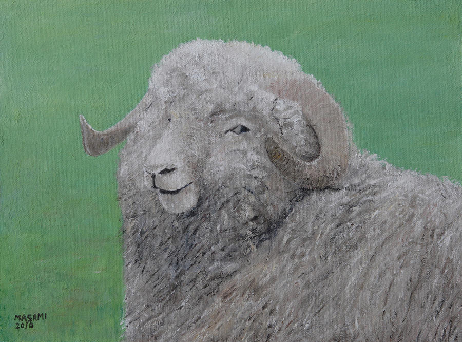 Sheep Painting by Masami Iida