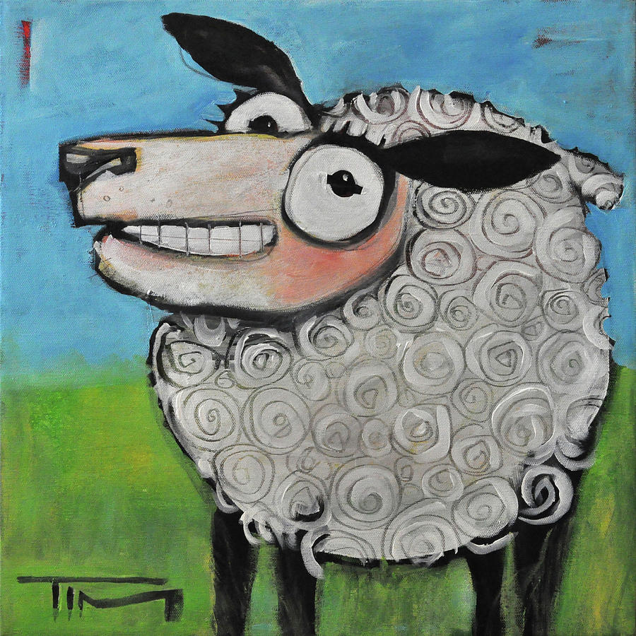 Sheep Painting by Tim Nyberg