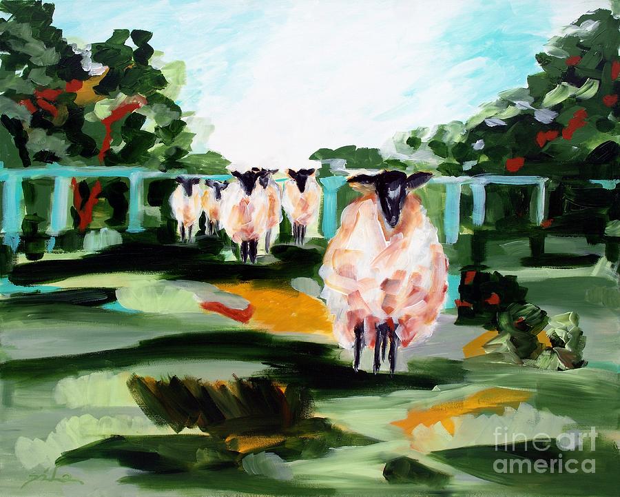 Sheep Painting - Sheeps by Lidija Ivanek - SiLa