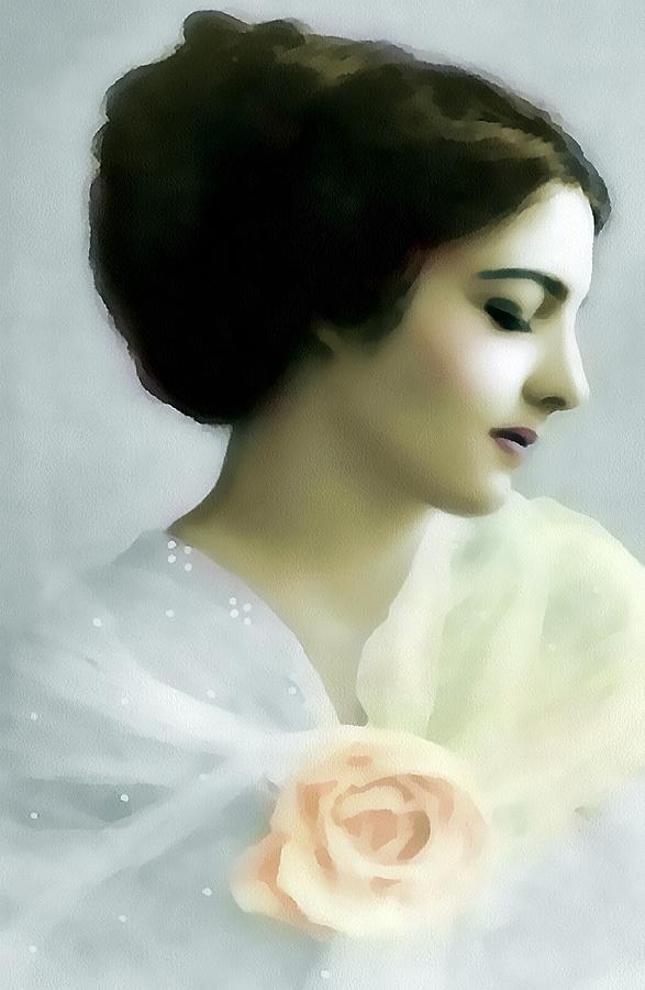 Vintage Painting - Sheer Elegance by Georgiana Romanovna