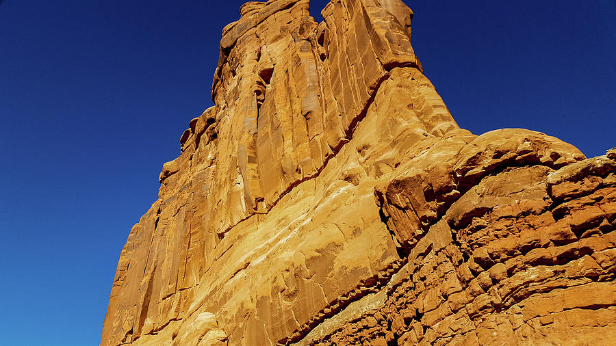 Sheer Rock Face, Arches National Park Photograph by Marilyn Burton