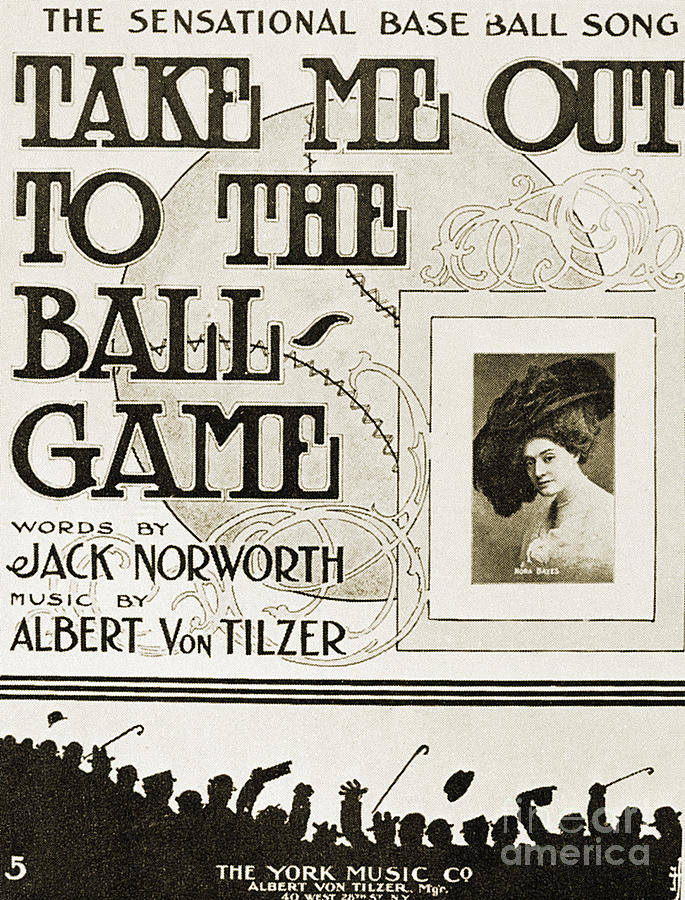 Baseball Photograph - Sheet Music: Take Me Out by Granger