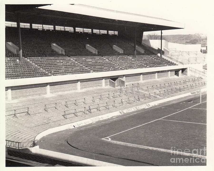 Sheffield Wednesday - Hillsborough - Leppings Lane End 1 - BW - April 1970 Photograph by Legendary Football Grounds