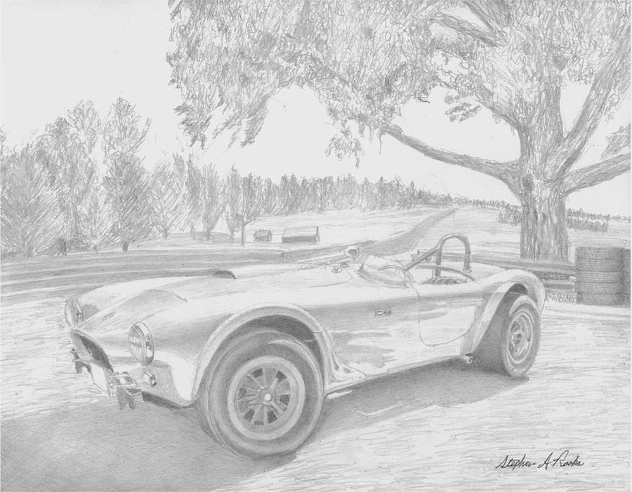 Shelby 289 Cobra CSX2375R SPORTS CAR ART PRINT Drawing by Stephen Rooks ...