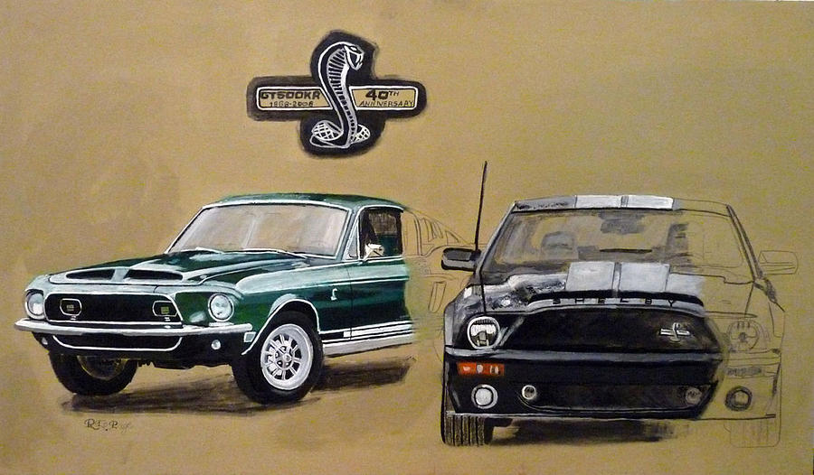 Shelby 40th Anniversary Painting by Richard Le Page