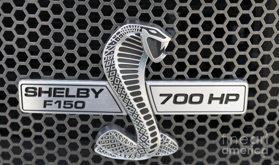 Emblem Photograph - Shelby F150 Truck Emblem by Pamela Walrath