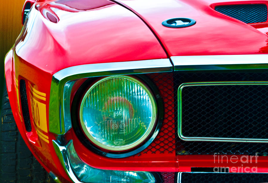 Red Shelby Mustang Photograph by Stuart Row