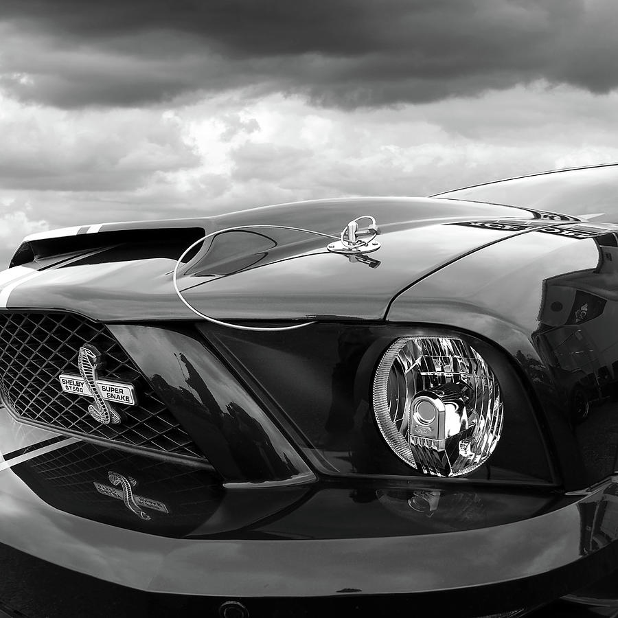 Shelby Super Snake Mustang Grille and Headlight Photograph by Gill Billington