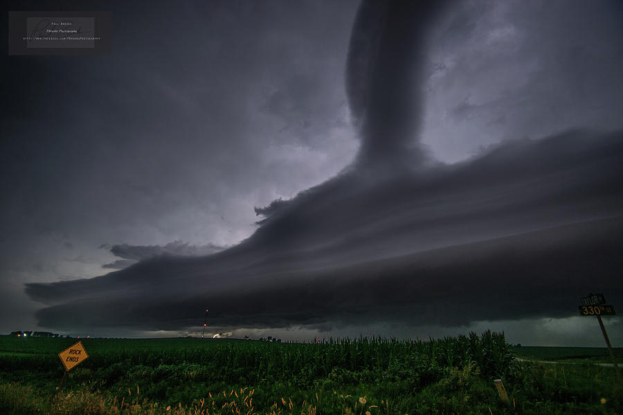Shelf and Vertical Cloud Photograph by Paul Brooks