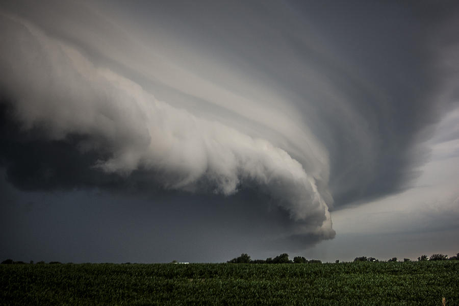 Shelf Cloud from the South Photograph by Paul Brooks