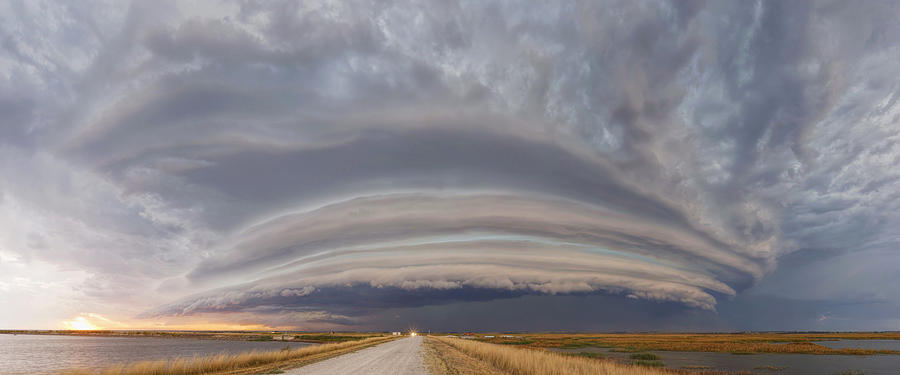 Shelf Cloud over Cheyenne Bottoms Photograph by Rob Graham