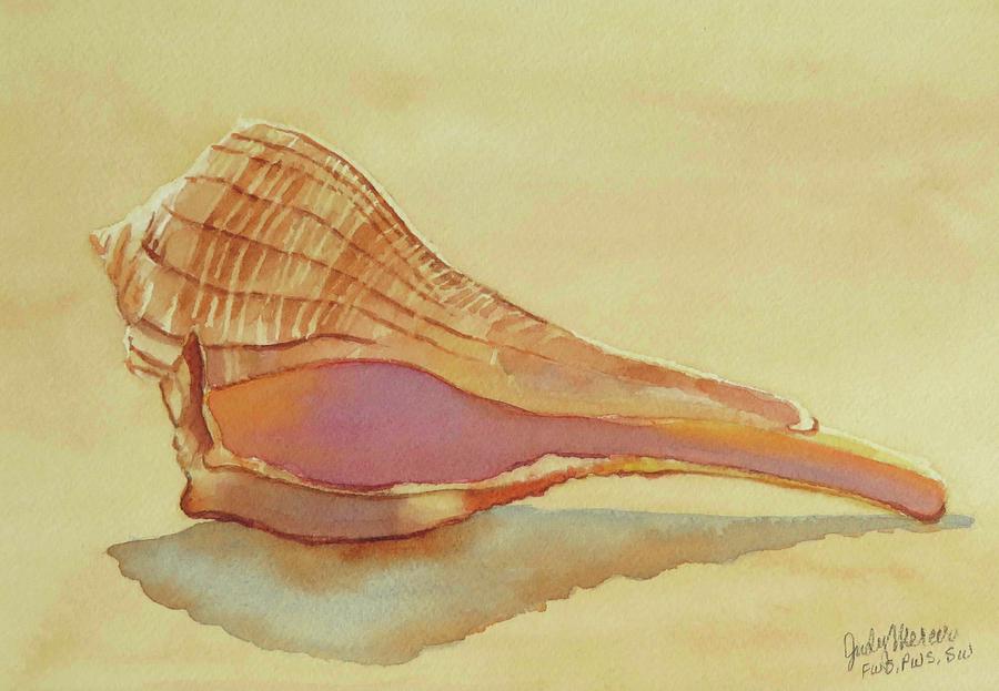 Shell 5 Painting by Judy Mercer
