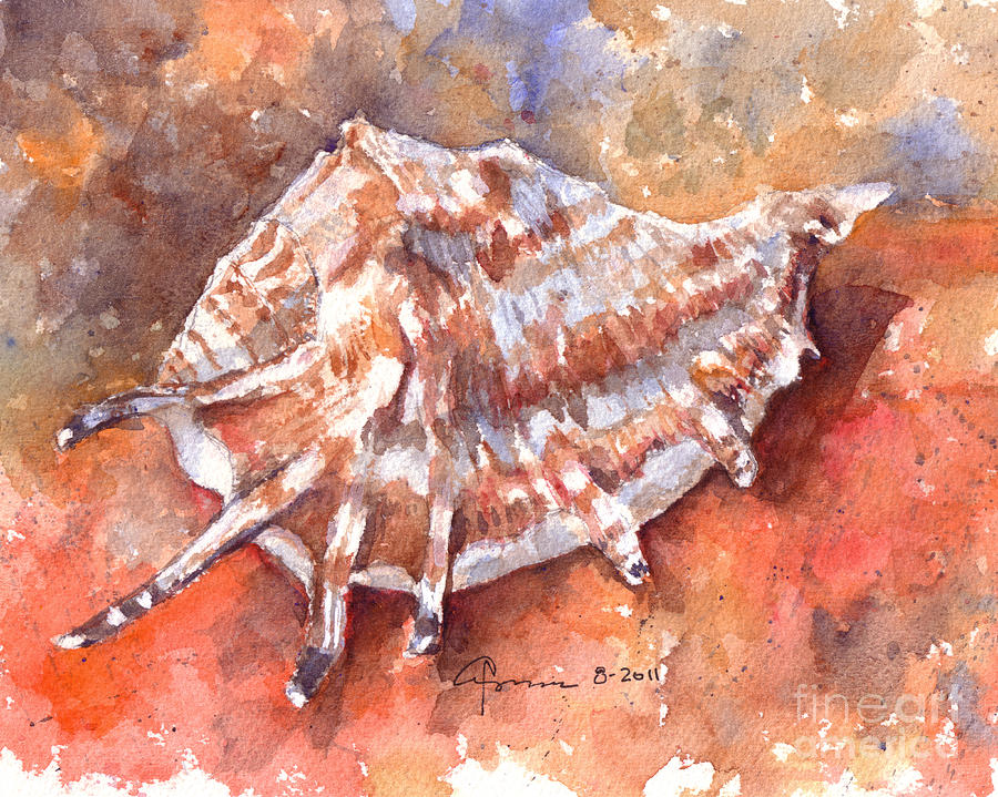 Shell Painting by Claudia Hafner