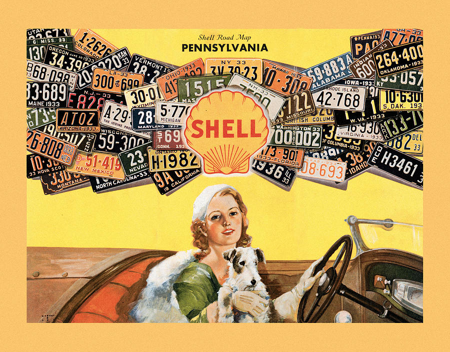 Shell Oil Ad 1933 Photograph by Andrew Fare