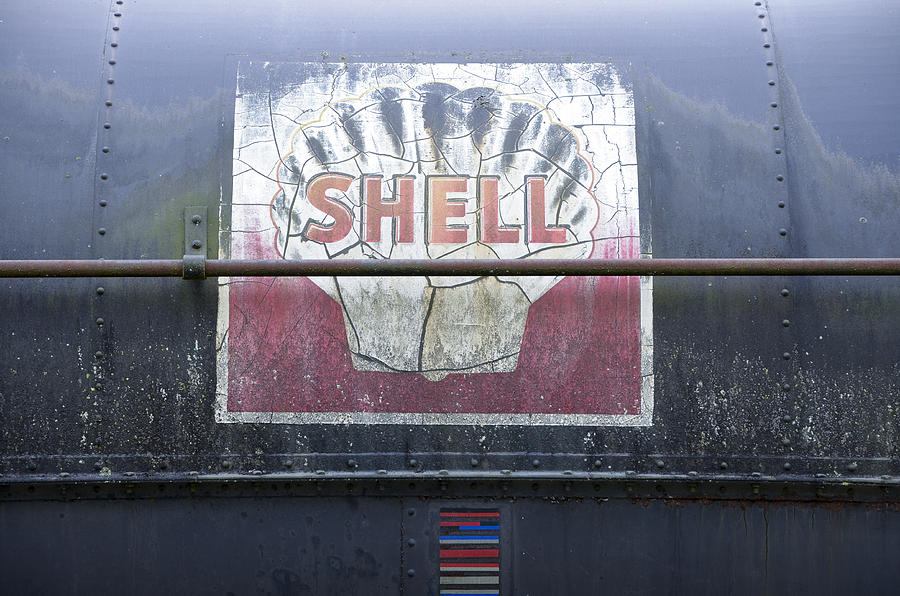 Shell Oil Railcar Photograph by Erik Burg