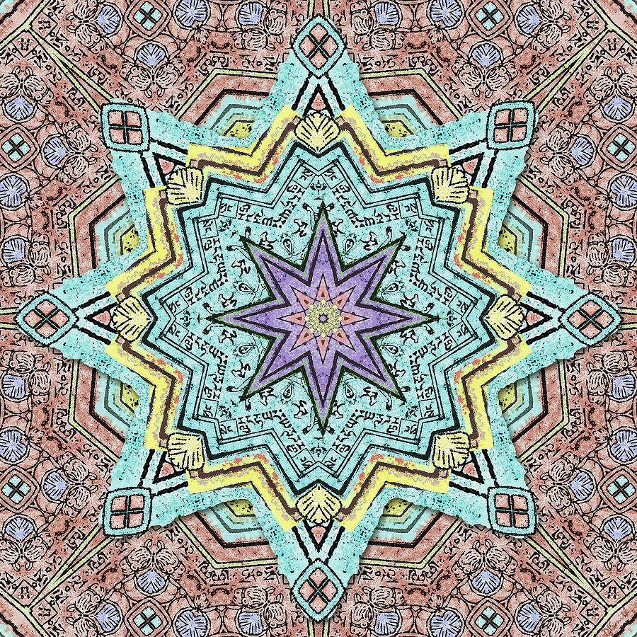 Shell Star Mandala Digital Art by Deborah Smith
