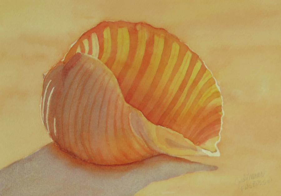 Shells 6 Painting by Judy Mercer