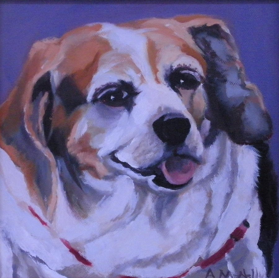 Dog Painting - Shelly by Anne McNally
