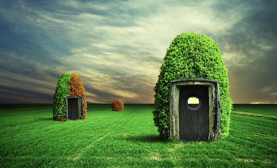 Landscape Digital Art - Shelter by Simon Siwak Landscape Digital Art - Shelter by Simon Siwak