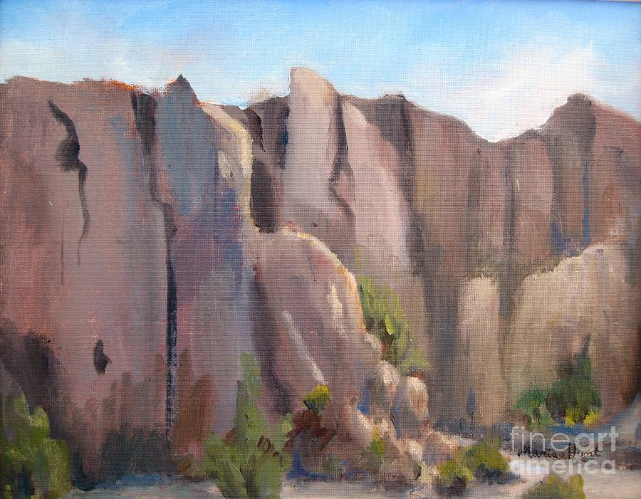 Castles in the Sandstone Painting by Maria Hunt