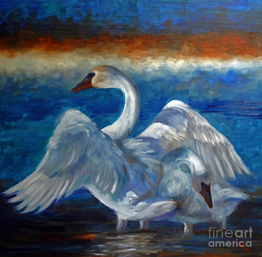 Sheltering Wings Painting by Suzanne McKee