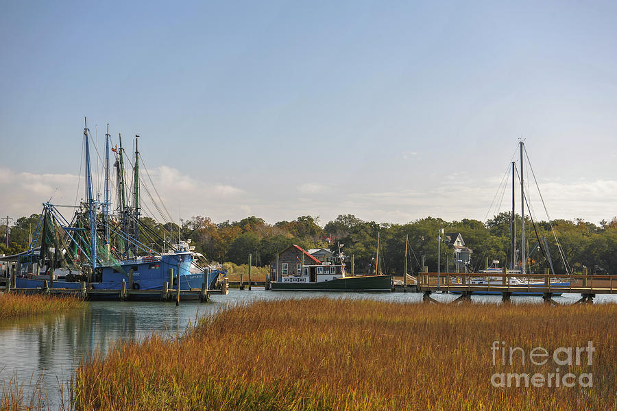 Shem Creek in Mt. Pleasant SC Photograph by Dale Powell