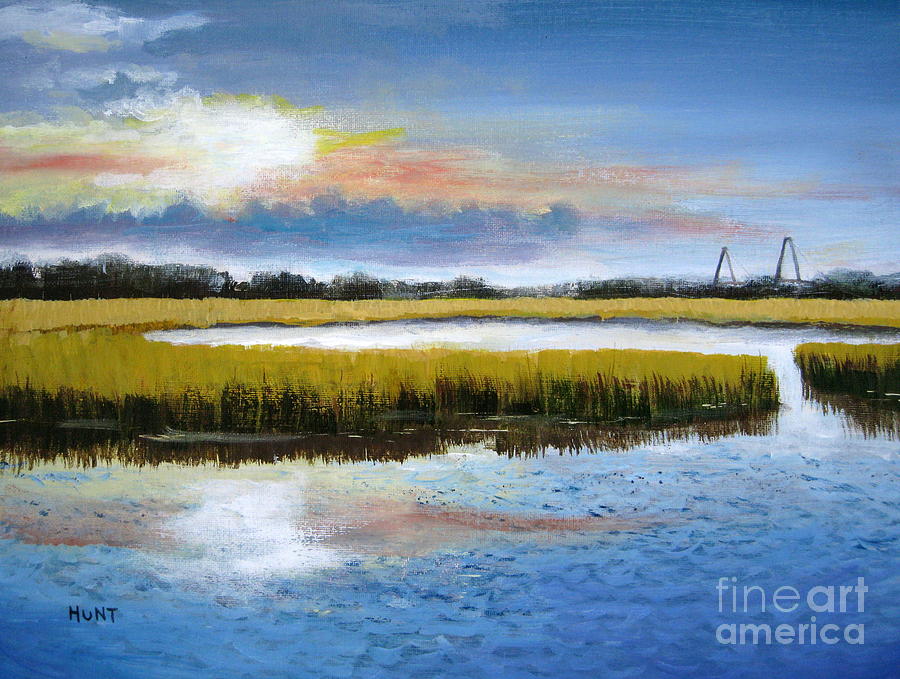 Shem Creek Sky Painting by Shirley Braithwaite Hunt