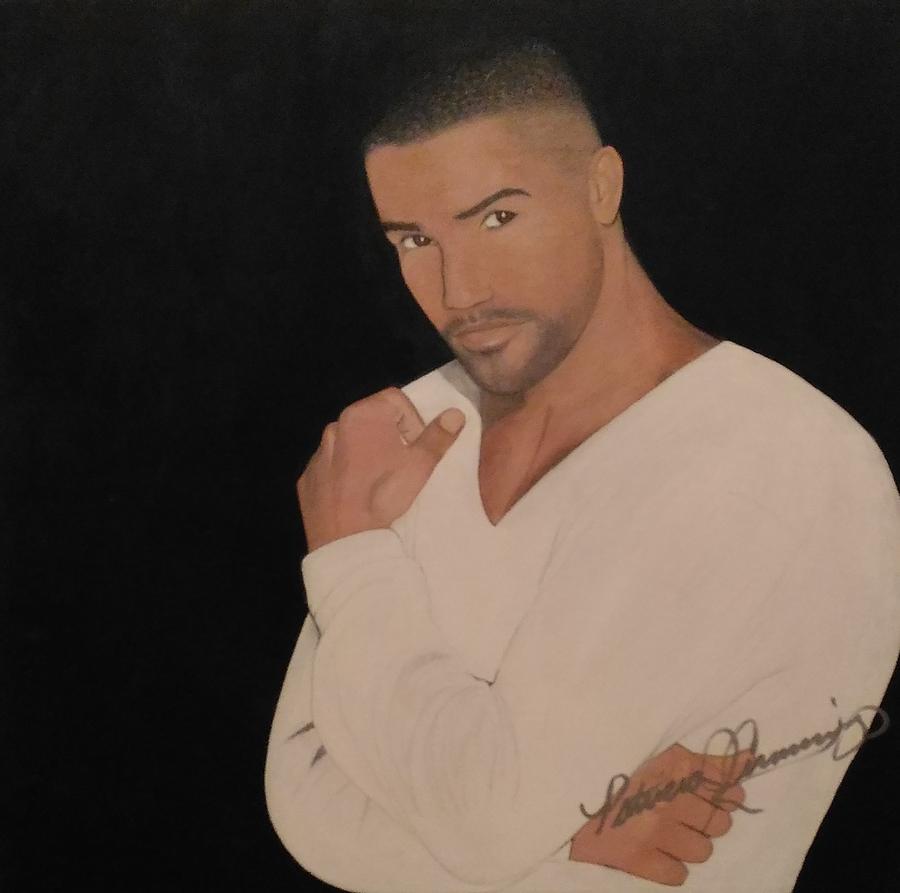 Shemar Moore Painting by Patricia Brewer-Cummings - Pixels