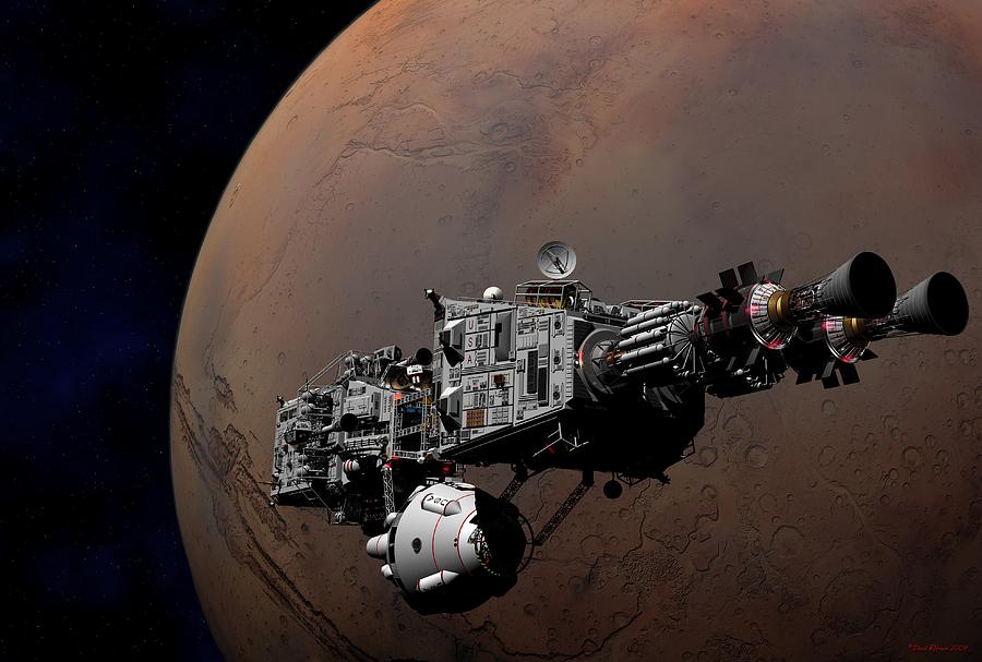 Science Fiction Digital Art - Shenandoah at Mars by David Robinson