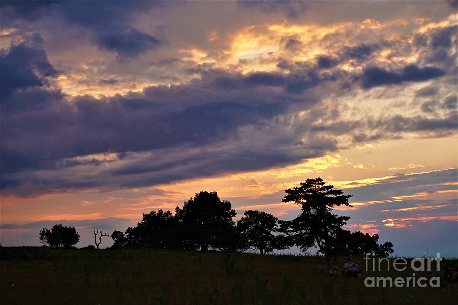Shenandoah Big Meadows at Sunset Photograph by Chris Jeanguenat