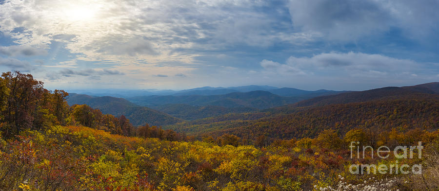 Shenandoah National Park in Autumn Photograph by Michael Ver Sprill