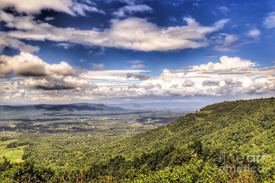 Shenandoah National Park - Sky and Clouds Photograph by Kerri Farley