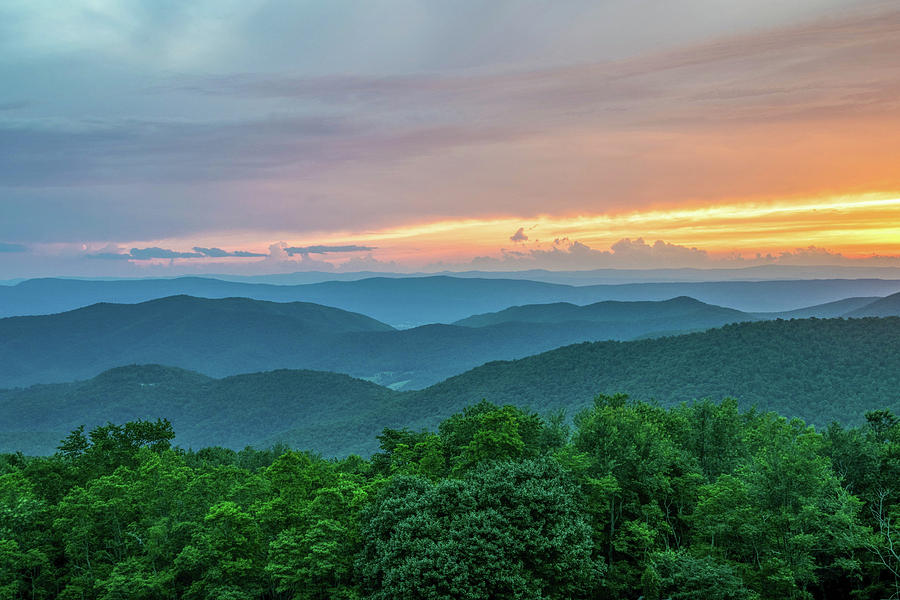 Shenandoah Sunset 2 Photograph by Julie Richie - Fine Art America