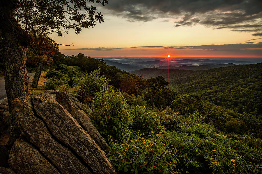 Fall Photograph - Shenandoah Sunset by Mountain Dreams