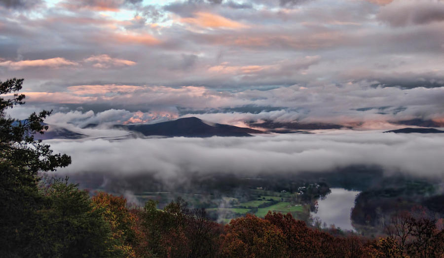 Shenandoah Valley November 2015 Skies Photograph by Lara Ellis