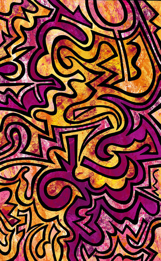 Doodle Digital Art - Sherbert by Kelly Maddern Doodle Digital Art - Sherbert by Kelly Maddern