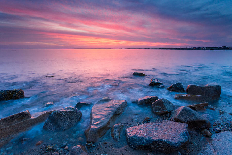 Gooseberry Island Photograph - Sherbert Sunset #2 by Bryan Bzdula