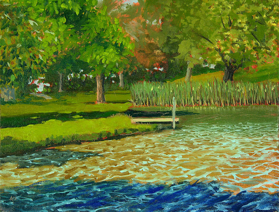 Plein Air Painting - Sheridan Park No.4 by Anthony Sell Plein Air Painting - Sheridan Park No.4 by Anthony Sell